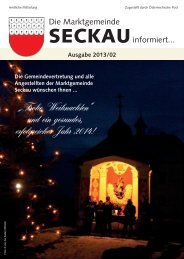 Gemeindezeitung_2-2013__Teil 1 - Marktgemeinde Seckau