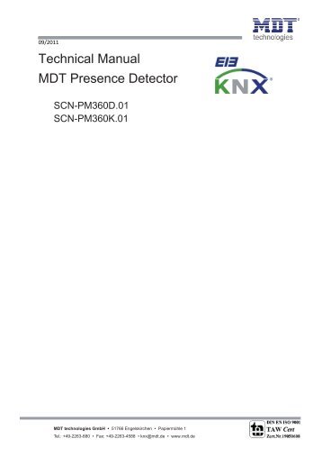 Technical Manual MDT Presence Detector