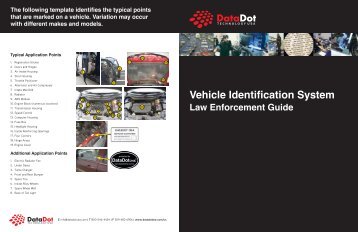 Vehicle Identification System - DataDot Technology
