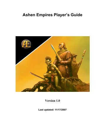 Ashen Empires Player's Guide