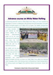 Advance course on White Water Rafting - Arunachal Pradesh