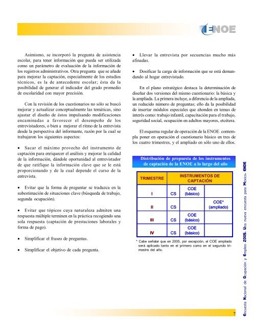 Encuesta Nacional de Ocupación y Empleo ENOE ... - Inegi