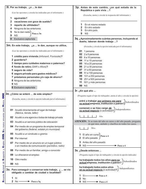 Encuesta Nacional de Ocupación y Empleo ENOE ... - Inegi