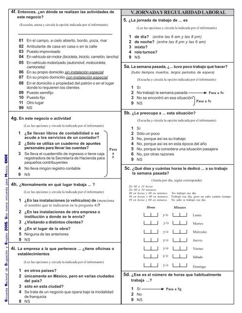 Encuesta Nacional de Ocupación y Empleo ENOE ... - Inegi