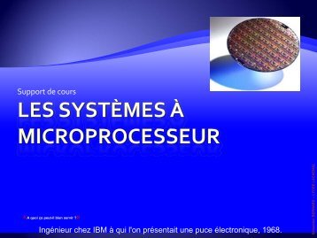 PrÃ©sentation des microcontroleurs et microprocesseurs (pdf)