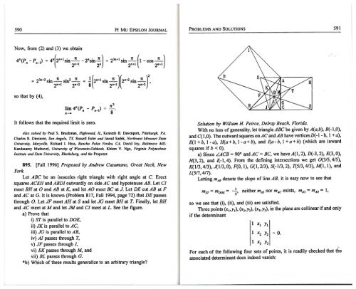 Vol. 10 No 7 - Pi Mu Epsilon