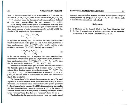 Vol. 10 No 7 - Pi Mu Epsilon