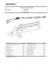 Pennsylvania Rifle Schematic - Traditions Performance Firearms