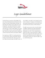 BRCC Logo Guidelines - Baton Rouge Community College