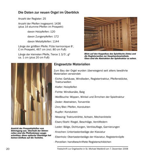 Orgel-Festschrift - Pfarrgemeinde St.Michael, WaldbrÃ¶l