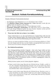 Deutsch: Aufsatz Korrekturanleitung