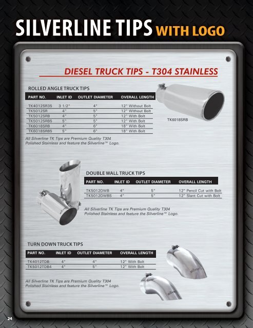 Silverline Diesel Exhaust Catalog - AP Exhaust