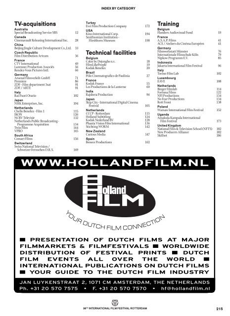 cineMart selection 2009 - International Film Festival Rotterdam