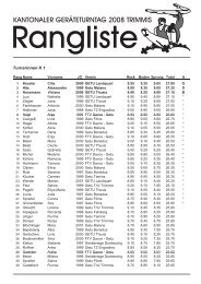 KANTONALER GERÃTETURNTAG 2008 TRIMMIS - TV Trimmis