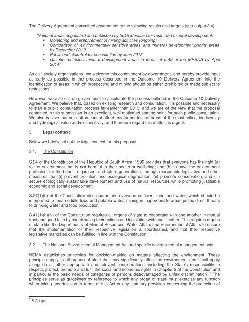 CER Letter to Minister Shabangu re MPRDA s49 - 1 Feb 2011