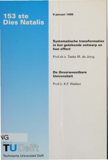 Technische Universiteit Delft Prof.dr.ir. Taeke M. de Jong ... - TU Delft