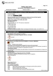 MSDS Platisol T SP - Solaronix