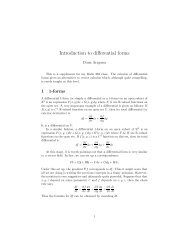 Introduction to differential forms