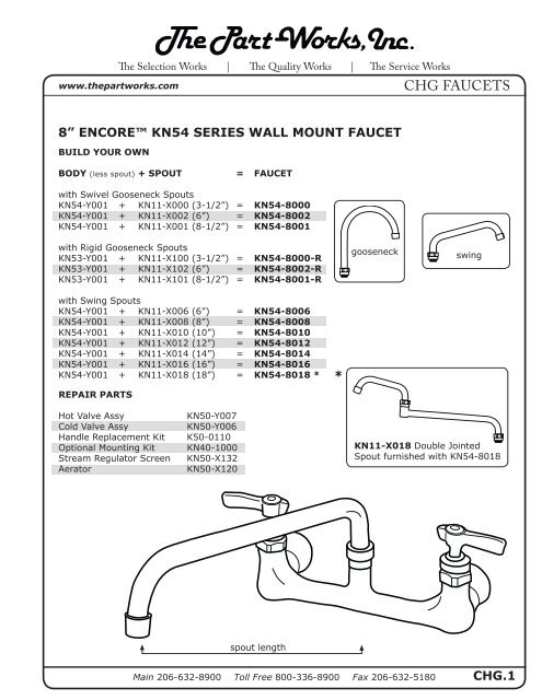 Chg Faucets The Part Works Inc