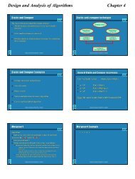 Design and Analysis of Algorithms Chapter 4