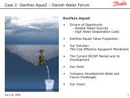 AquaZ Presentation - Danish Water Forum