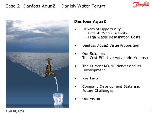 AquaZ Presentation - Danish Water Forum