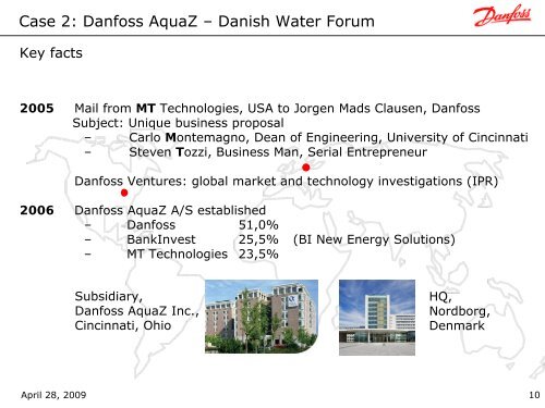 AquaZ Presentation - Danish Water Forum