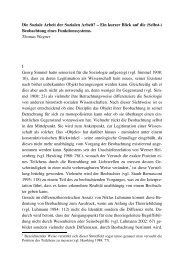 Tohmas Wagner: Die Soziale Arbeit der Sozialen ... - SozialArbeit.ch