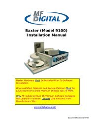 Baxter (Model 9100) Installation Manual - CD DVD Duplication