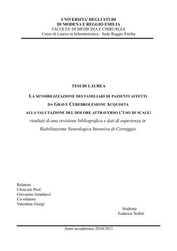 : risultati di una revisione bibliografica e dati di ... - Biblioteca Medica