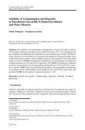 Solubility of Acetaminophen and Ibuprofen in Polyethylene Glycol ...