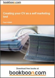 Creating your CV as a self marketing tool