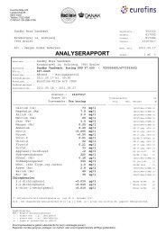 ANALYSERAPPORT - Sundby Mors