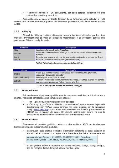 Herramientas para el procesamiento de datos GPS de la red LISN