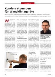 Kondensatpumpen für Wandklimageräte - Sauermann GMBH