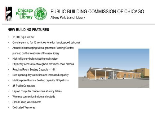 Albany Park Branch Library - the Public Building Commission of ...