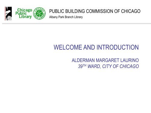 Albany Park Branch Library - the Public Building Commission of ...