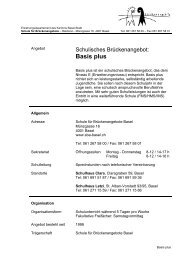 Basis plus - Schule für Brückenangebote