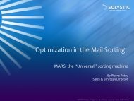 Optimization in the Mail Sorting - Triangle