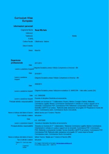 Nuzzi Michele - Ufficio scolastico regionale per la Campania