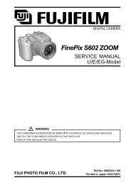 FujiFilm -- FinePix S602 ZOOM -- Service Manual