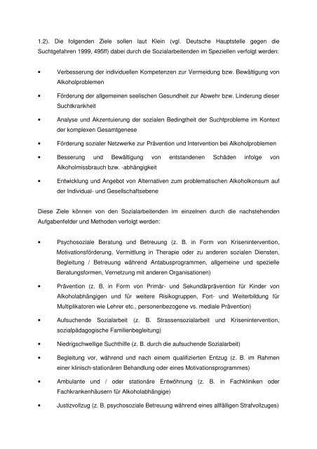 Soziale Arbeit mit Kindern von alkoholabhÃ¤ngigen VÃ¤tern