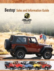 Bestop® Sales and Information Guide - Jeep