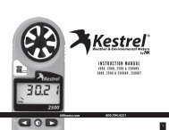 Kestrel 3000 Instruction - Nielsen Kellerman