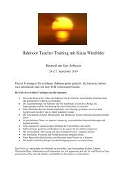 Ilahinoor Teacher Training mit Kiara Windrider - ilahinoor-4you