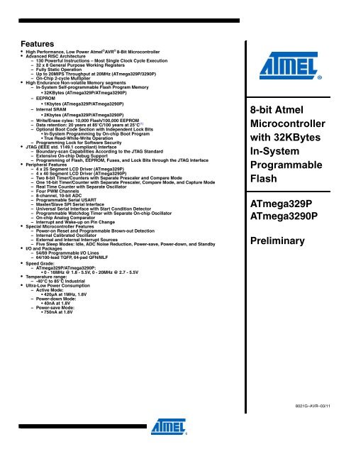 Atmel 2545 Bit AVR Microcontroller ATmega48!88!168, 44% OFF