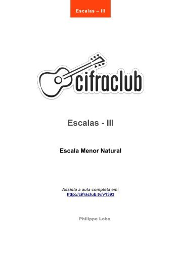 Escalas - III - Cifra Club