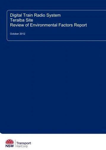 Morisset 2 Review of Environmental Factors - Transport for NSW ...