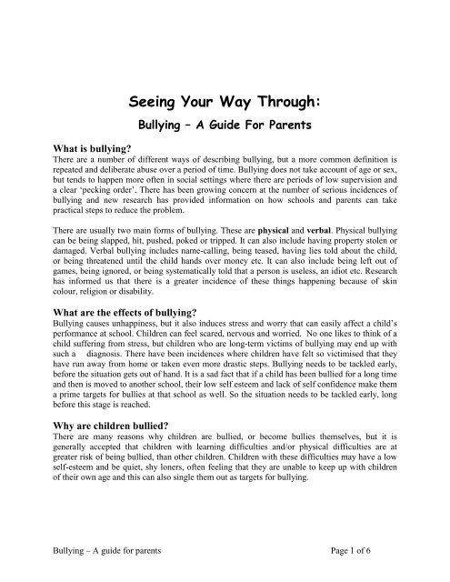 Seeing Your Way Through: - Dyspraxia Foundation
