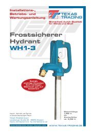 Frost- sicherer Hydrant WH1-3 - Texas Trading GmbH